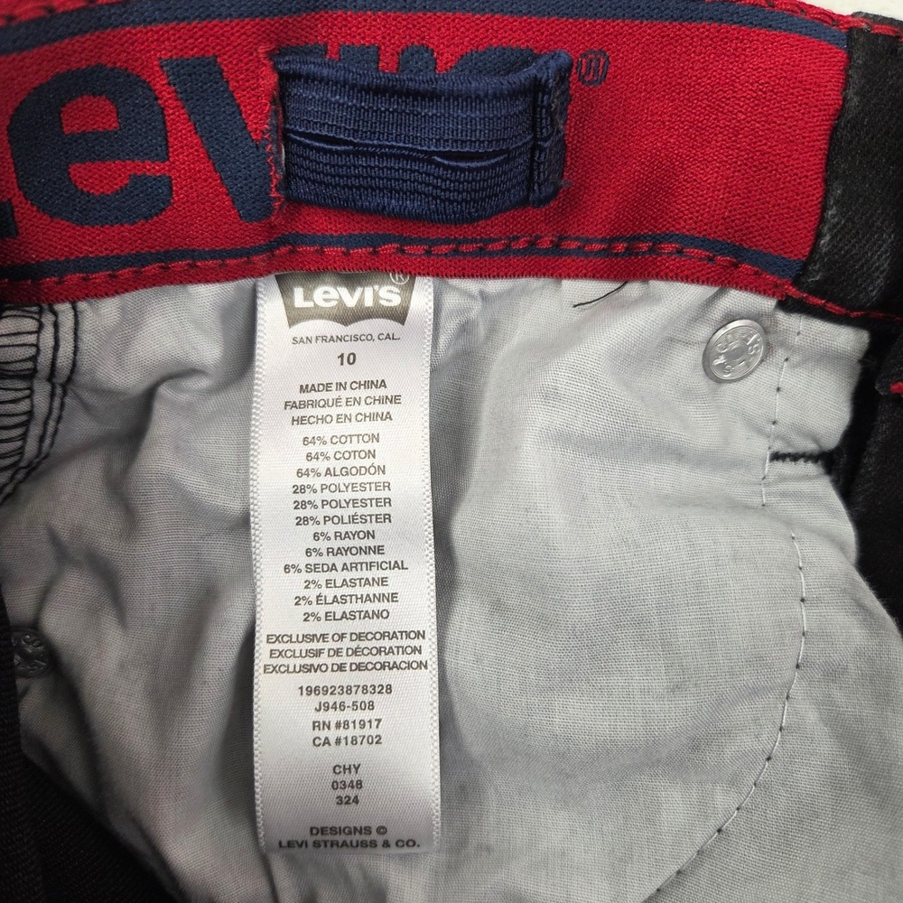Levi Jeans Kids‎ Size 10 Black Slim Fit 511 Denim Excellent - Picture 7 of 9